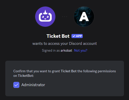 Invite the bot